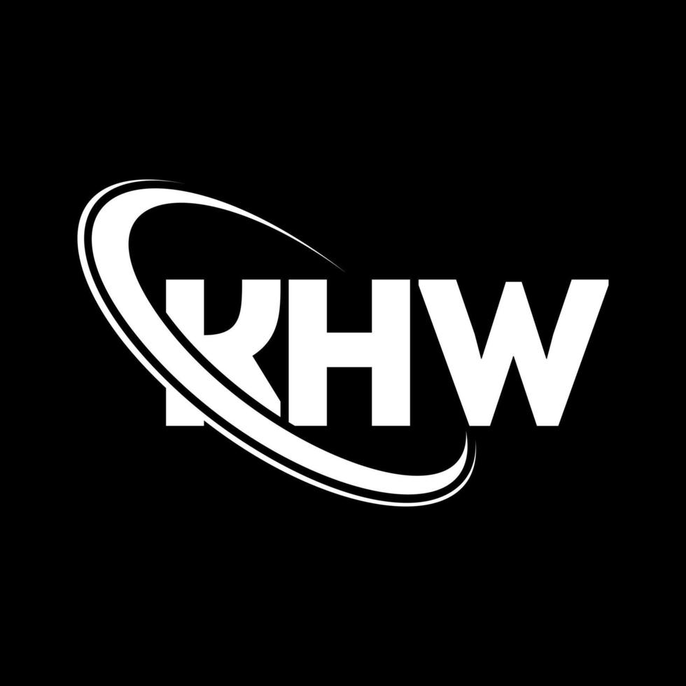 KHW logo. KHW letter. KHW letter logo design. Initials KHW logo linked ...
