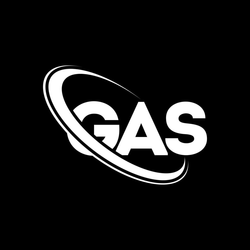 GAS logo. GAS letter. GAS letter logo design. Initials GAS logo linked with circle and uppercase monogram logo. GAS typography for technology, business and real estate brand. vector