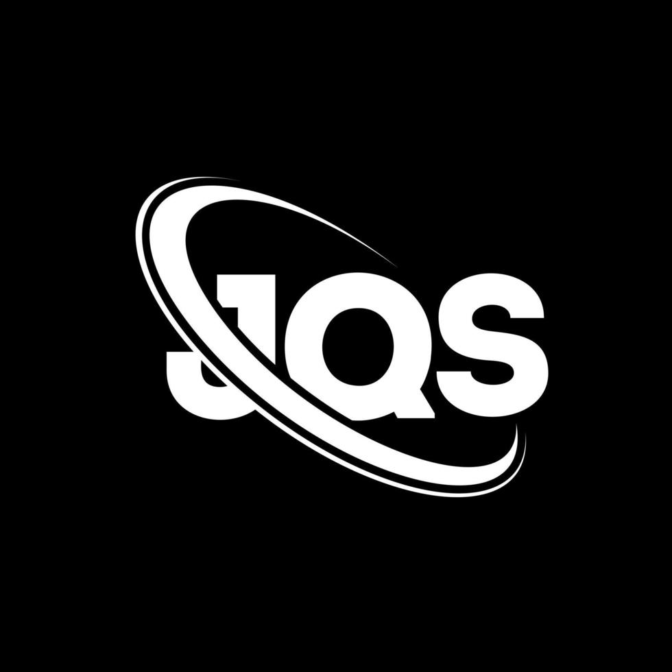 logotipo de jqs. letra jqs. diseño del logotipo de la letra jqs. logotipo de jqs iniciales vinculado con círculo y logotipo de monograma en mayúsculas. tipografía jqs para tecnología, negocios y marca inmobiliaria. vector