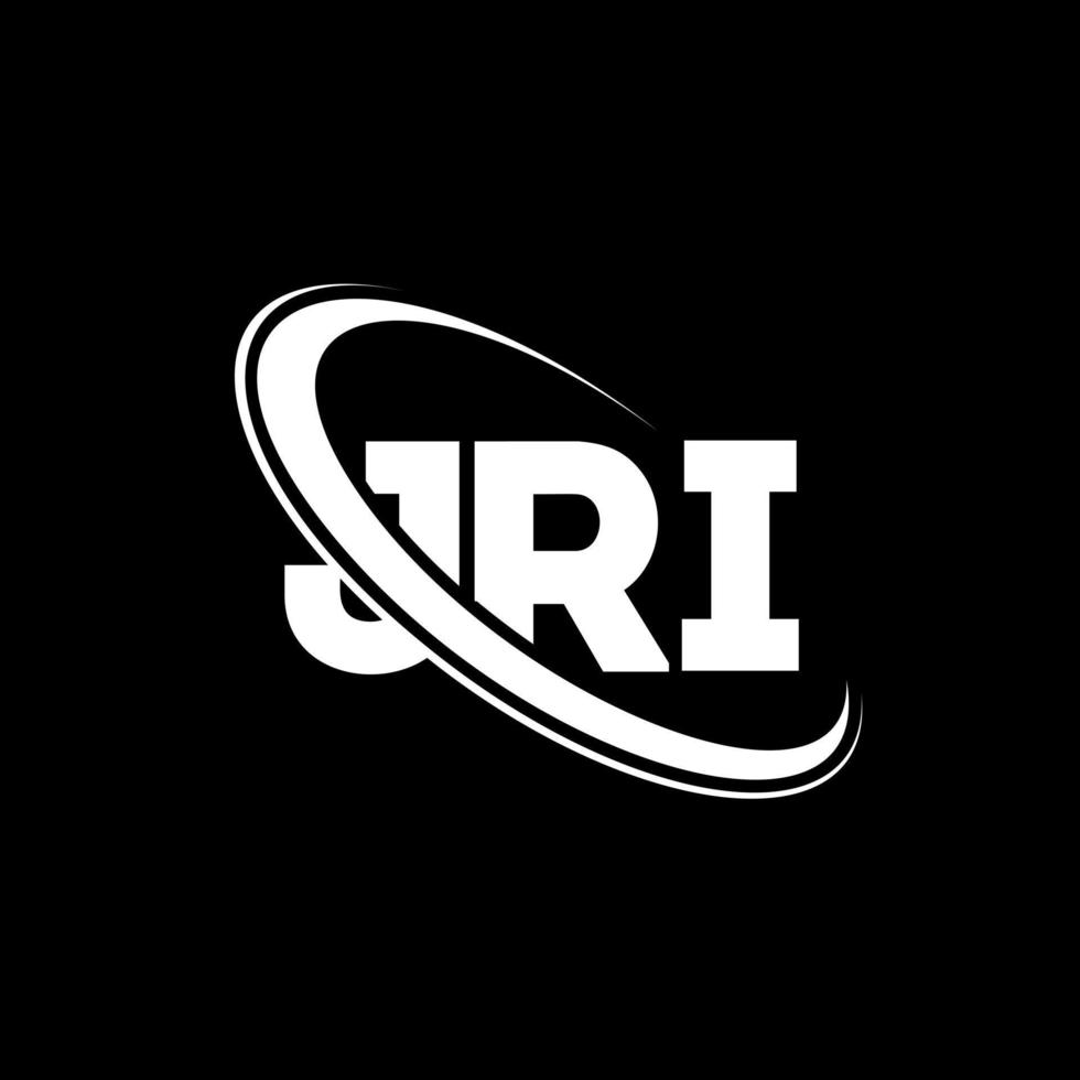 JRI logo. JRI letter. JRI letter logo design. Initials JRI logo linked with circle and uppercase monogram logo. JRI typography for technology, business and real estate brand. vector