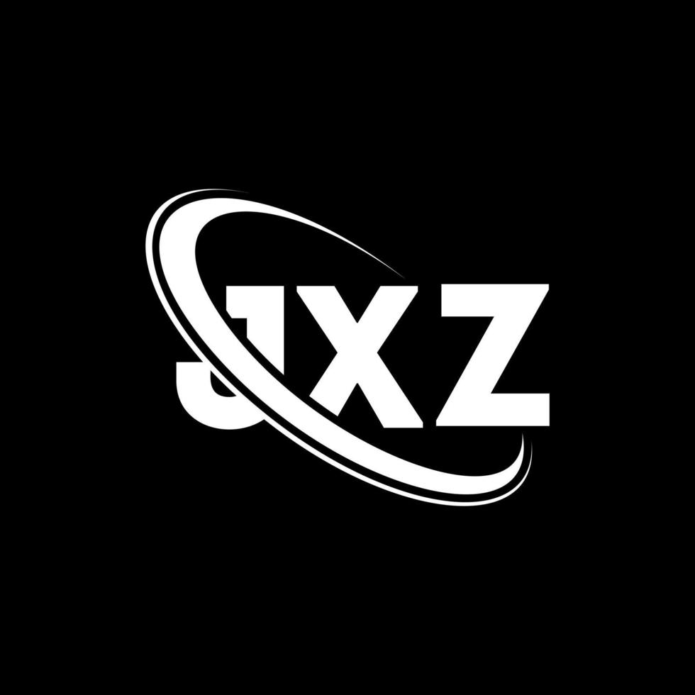 logotipo de jxz. letra jxz. diseño del logotipo de la letra jxz. logotipo de las iniciales jxz vinculado con un círculo y un logotipo de monograma en mayúsculas. tipografía jxz para tecnología, negocios y marca inmobiliaria. vector