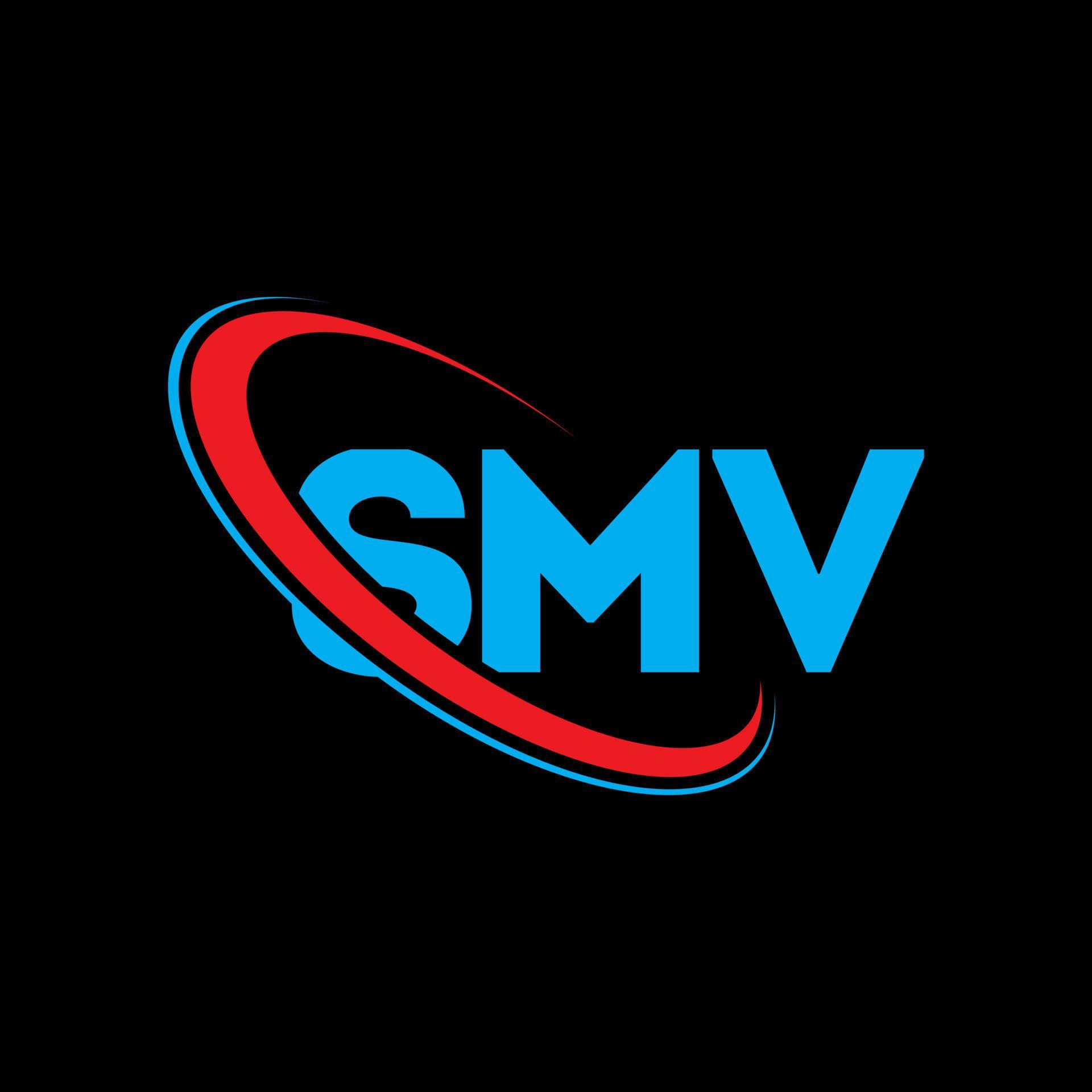 SMV logo. SMV letter. SMV letter logo design. Initials SMV logo linked ...