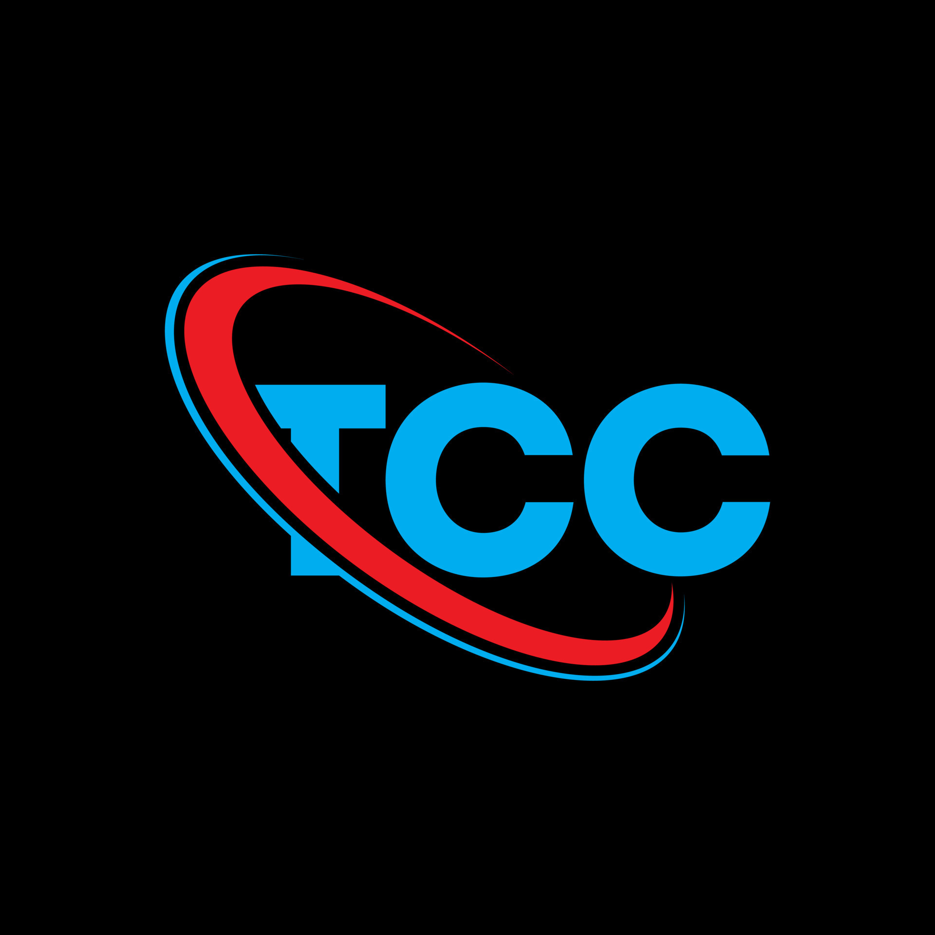 logotipo de tcc. letra tcc. diseño del logotipo de la letra tcc