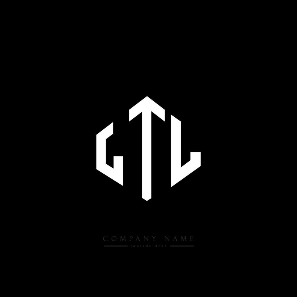 LTL letter logo design with polygon shape. LTL polygon and cube shape logo design. LTL hexagon vector logo template white and black colors. LTL monogram, business and real estate logo.