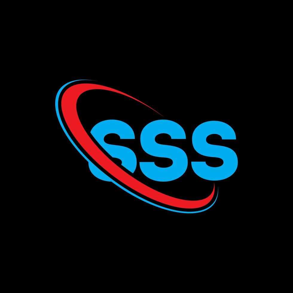 SSS logo. SSS letter. SSS letter logo design. Initials SSS logo linked with circle and uppercase monogram logo. SSS typography for technology, business and real estate brand. vector