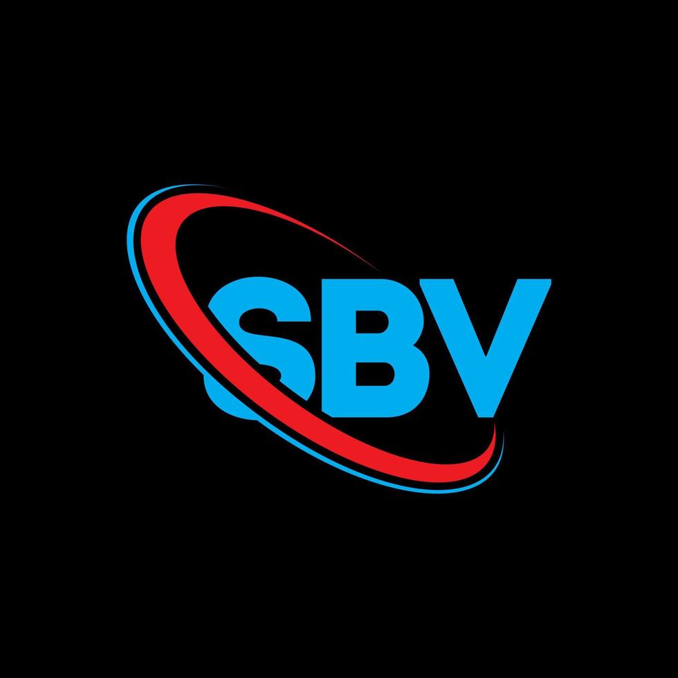 SBV logo. SBV letter. SBV letter logo design. Initials SBV logo linked with circle and uppercase monogram logo. SBV typography for technology, business and real estate brand. vector