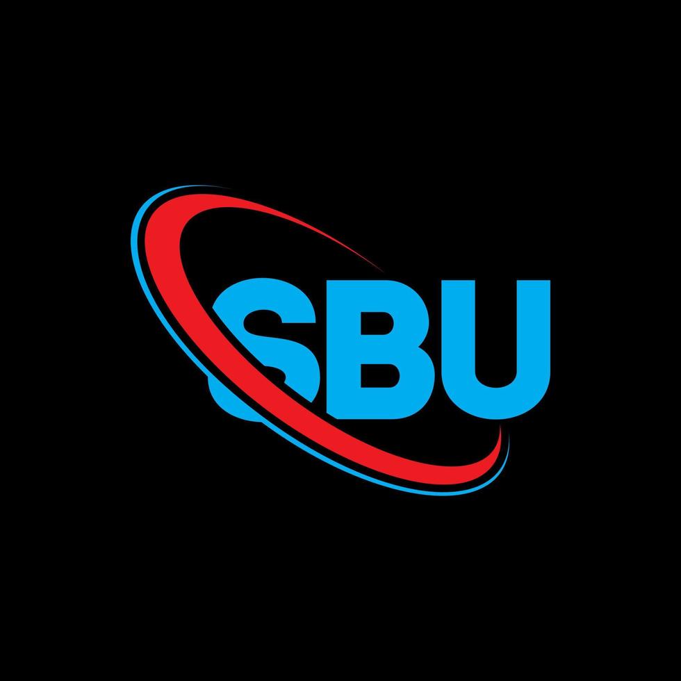 logotipo de sbu carta sbu diseño del logotipo de la letra sbu