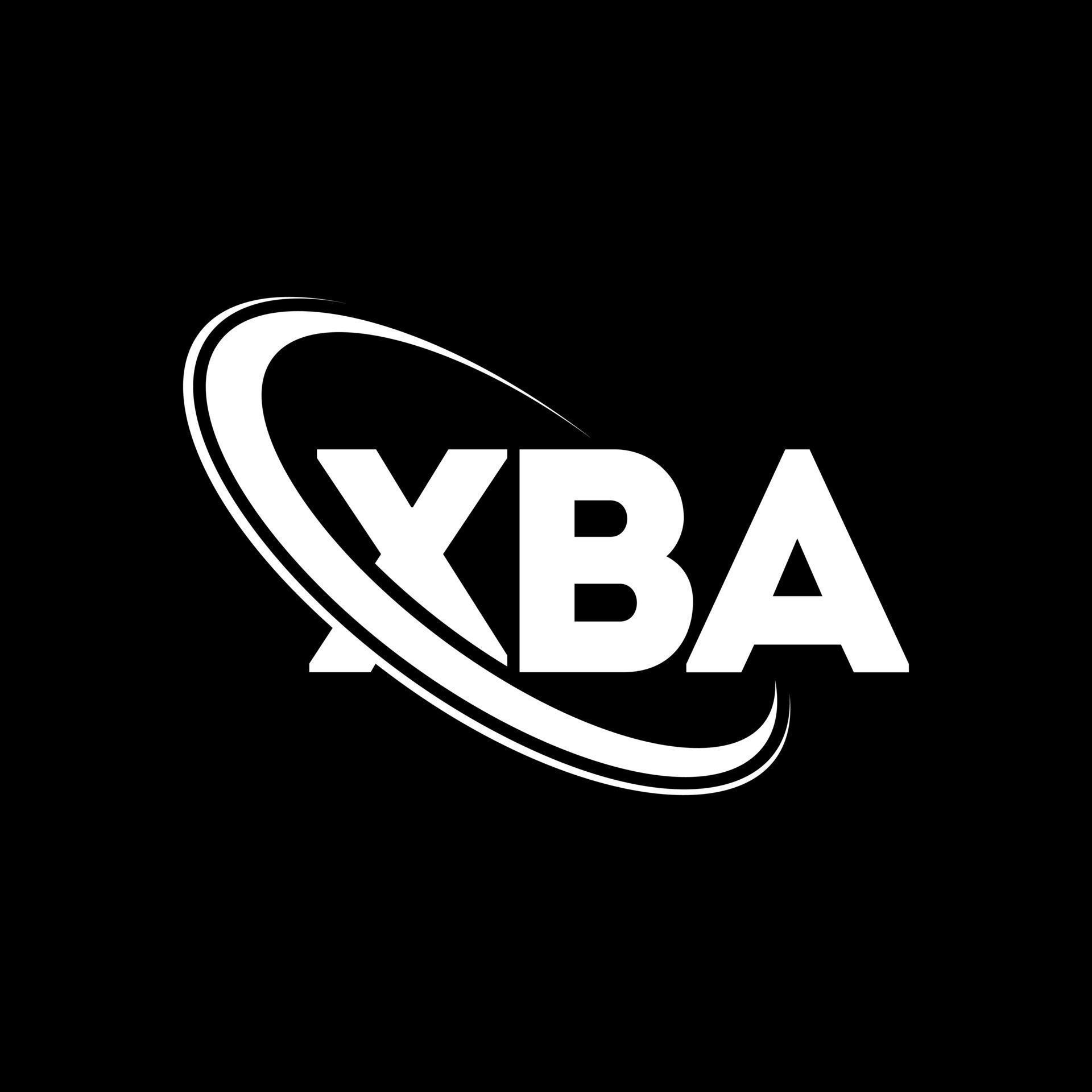 XBA logo. XBA letter. XBA letter logo design. Initials XBA logo linked ...