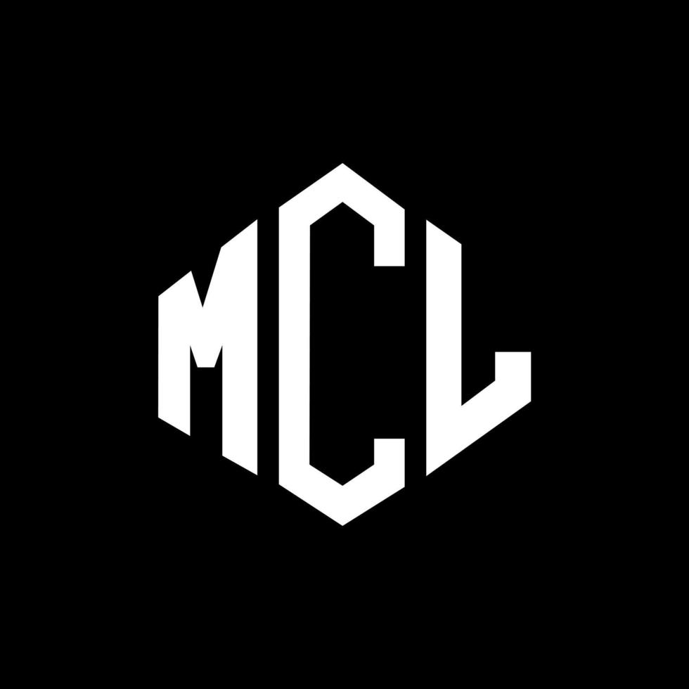 diseño de logotipo de letra mcl con forma de polígono. diseño de logotipo en forma de cubo y polígono mcl. mcl hexagon vector logo plantilla colores blanco y negro. Monograma mcl, logotipo empresarial y inmobiliario.