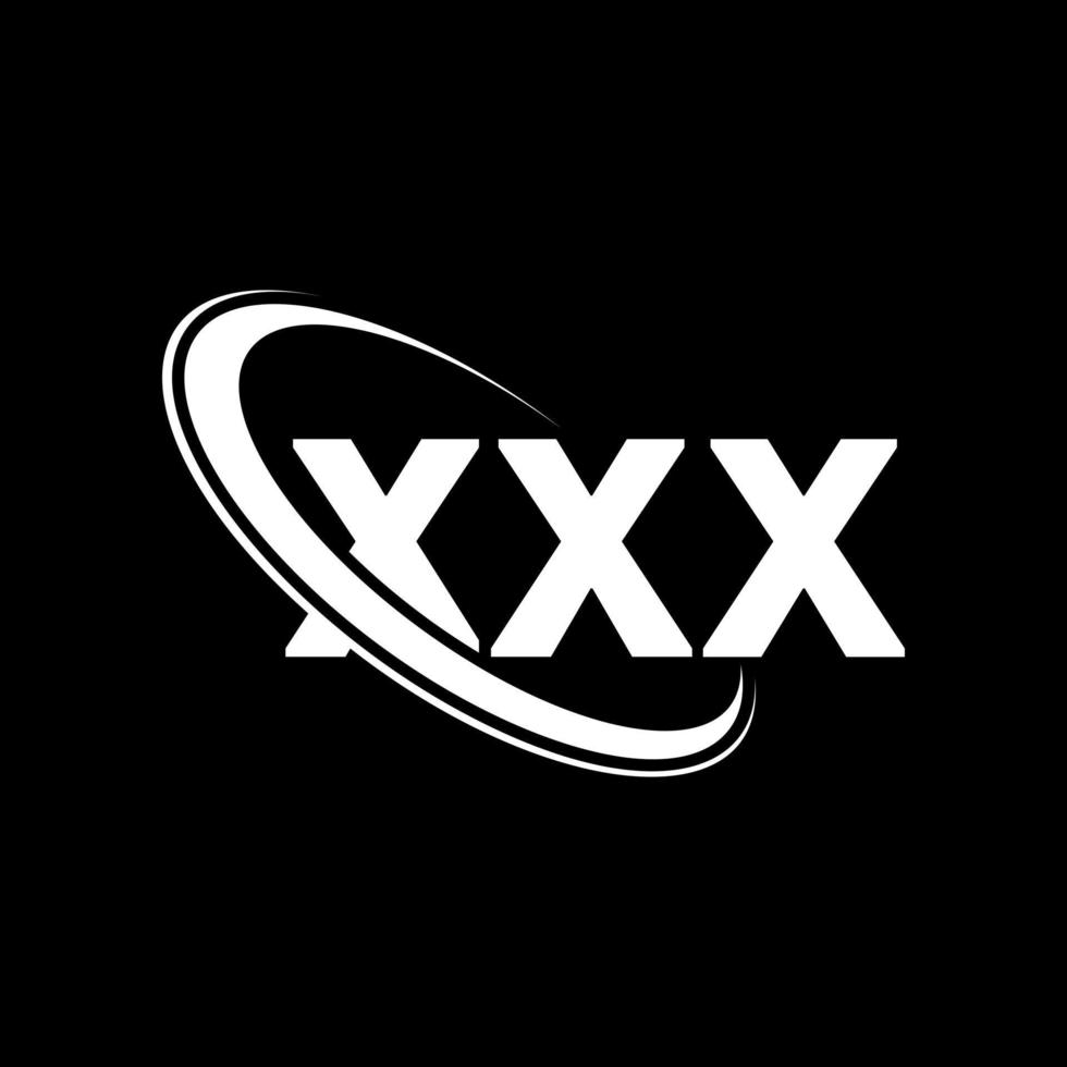 logotipo xxx. letra xxx. diseño del logotipo de la letra xxx. logotipo de iniciales xxx vinculado con círculo y logotipo de monograma en mayúsculas. tipografía xxx para tecnología, negocios y marca inmobiliaria. vector