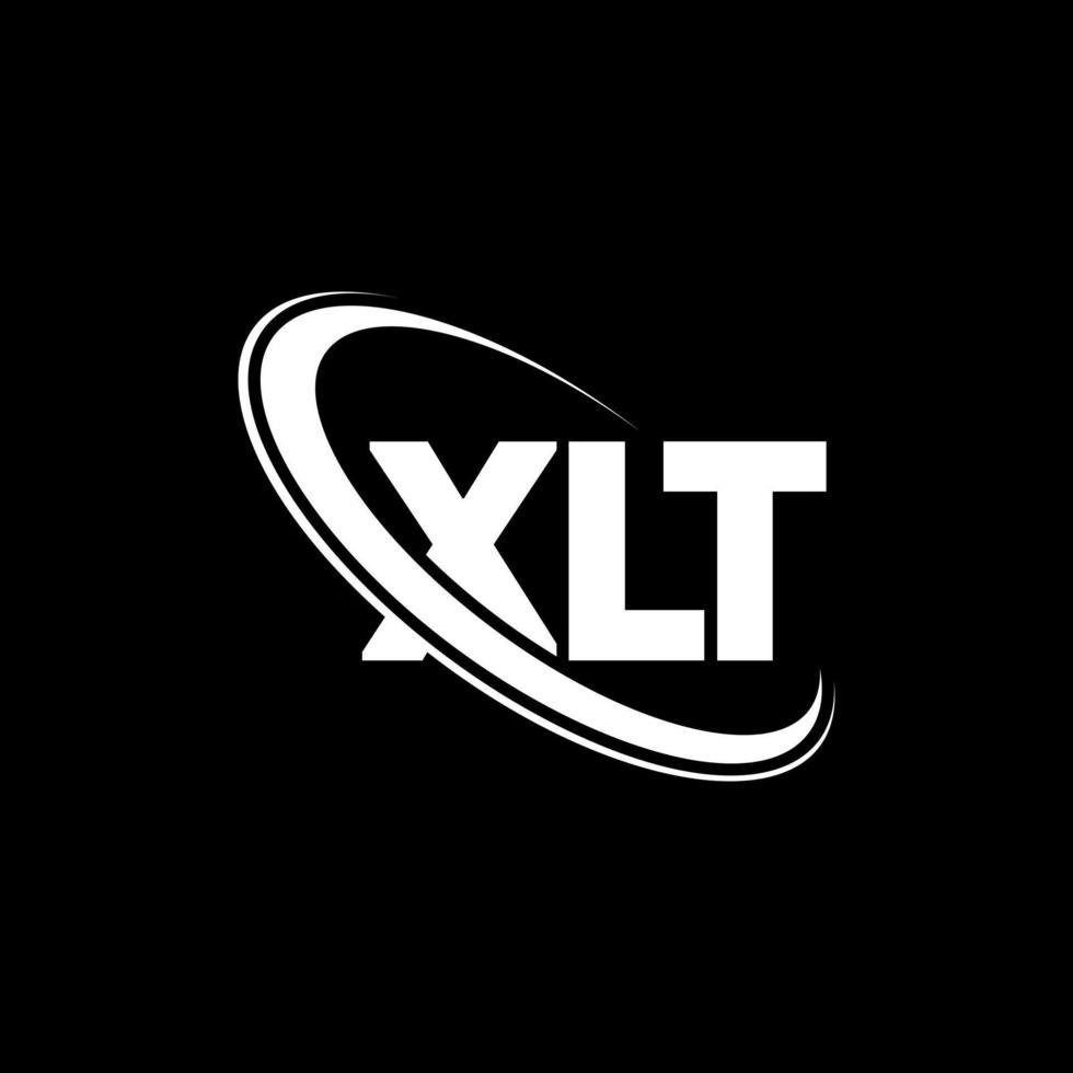 XLT logo. XLT letter. XLT letter logo design. Initials XLT logo linked with circle and uppercase monogram logo. XLT typography for technology, business and real estate brand. vector