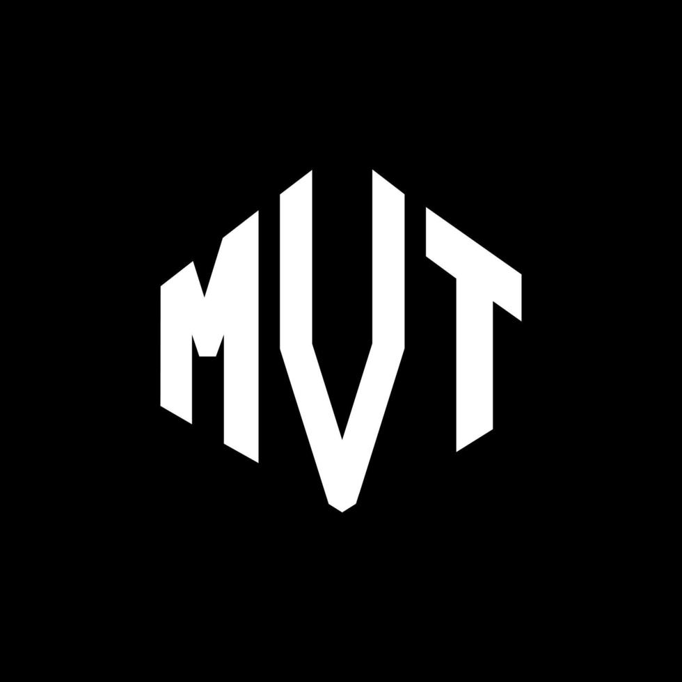 MVT letter logo design with polygon shape. MVT polygon and cube shape logo design. MVT hexagon vector logo template white and black colors. MVT monogram, business and real estate logo.