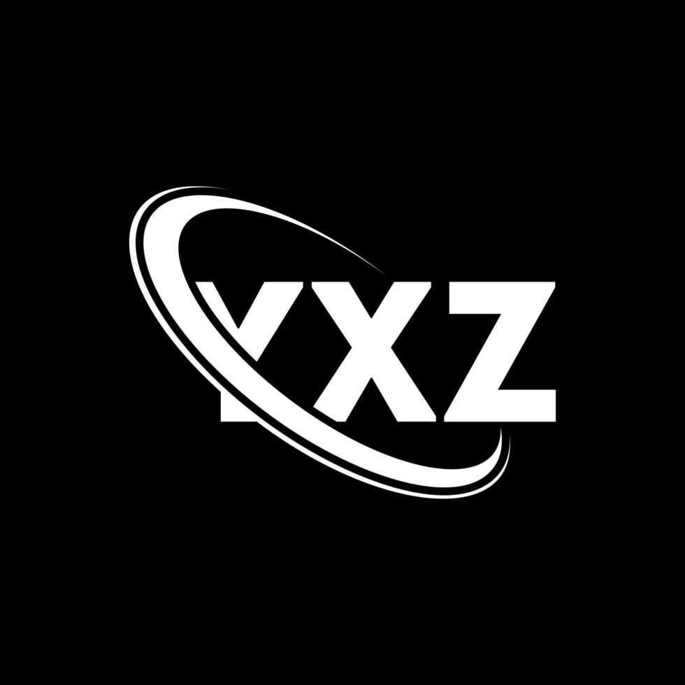YXZ logo. YXZ letter. YXZ letter logo design. Initials YXZ logo linked with circle and uppercase monogram logo. YXZ typography for technology, business and real estate brand. vector