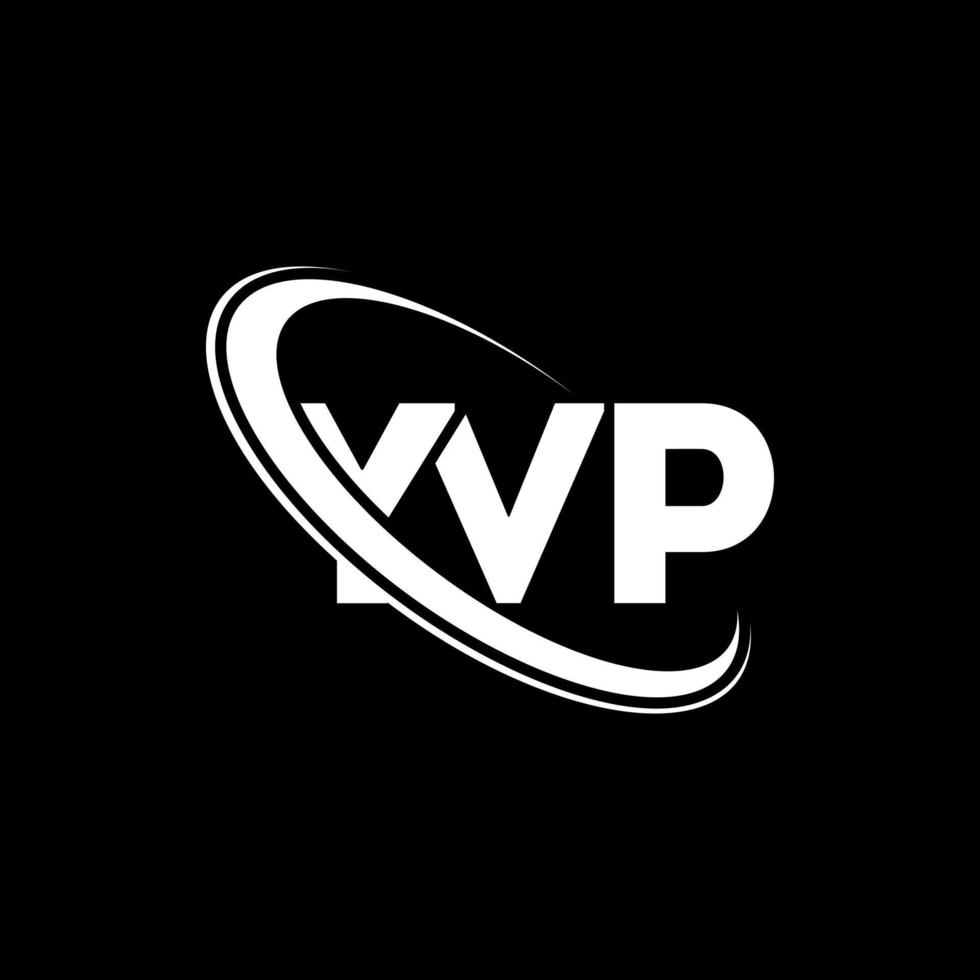 YVP logo. YVP letter. YVP letter logo design. Initials YVP logo linked with circle and uppercase monogram logo. YVP typography for technology, business and real estate brand. vector