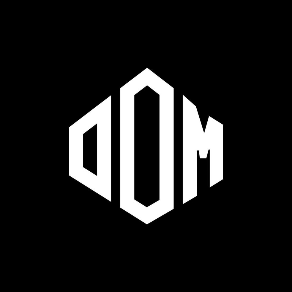 diseño de logotipo de letra oom con forma de polígono. diseño de logotipo en forma de cubo y polígono oom. oom hexágono vector logo plantilla colores blanco y negro. monograma de oom, logotipo comercial e inmobiliario.