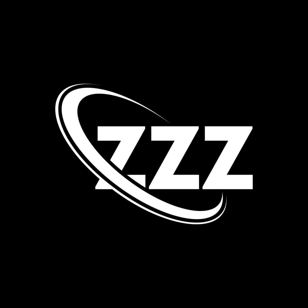 logotipo de zzz. letra zzz. diseño del logotipo de la letra zzz. logotipo de las iniciales zzz vinculado con un círculo y un logotipo de monograma en mayúsculas. tipografía zzz para tecnología, negocios y marca inmobiliaria. vector