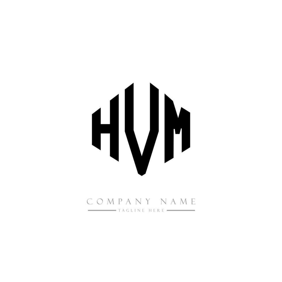 HVM letter logo design with polygon shape. HVM polygon and cube shape logo design. HVM hexagon vector logo template white and black colors. HVM monogram, business and real estate logo.