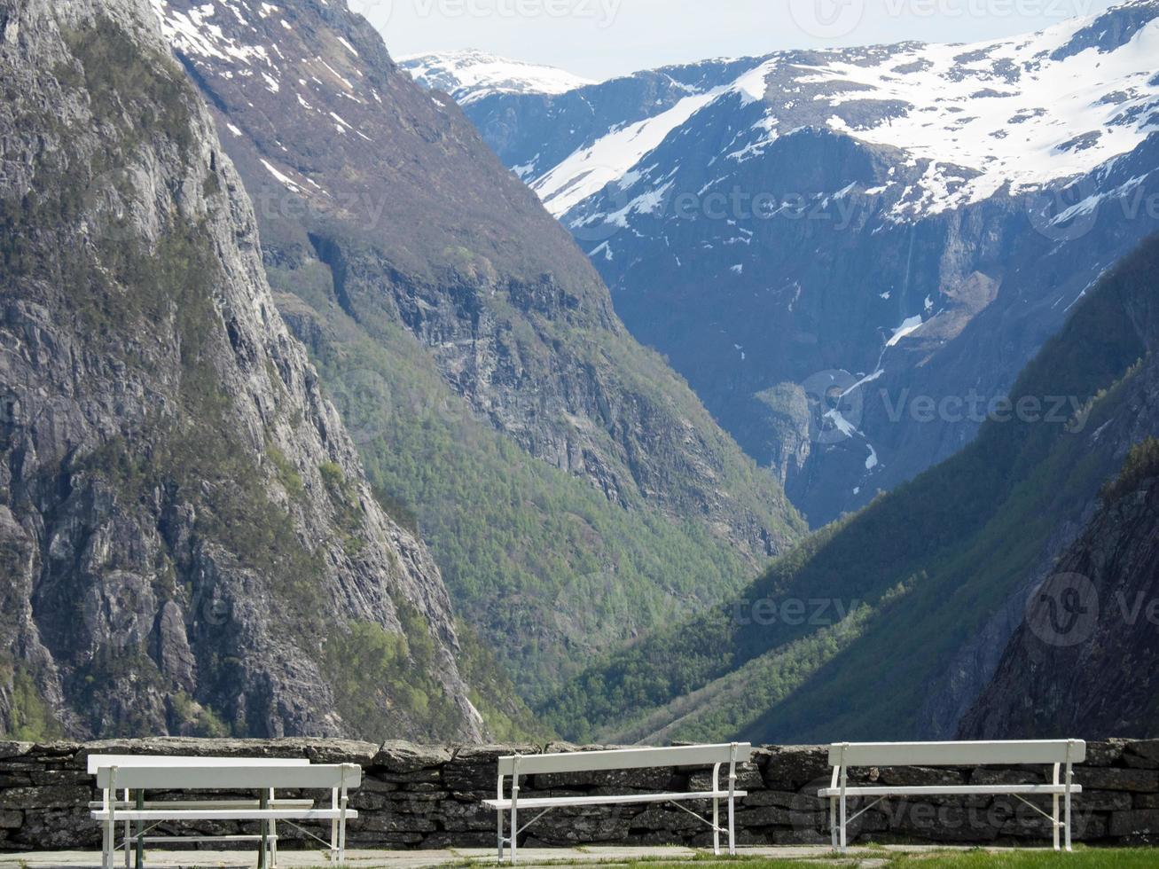 spring tiime at flam in norway photo