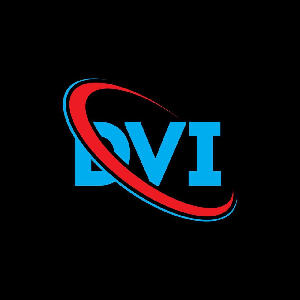 DVI logo. DVI letter. DVI letter logo design. Initials DVI logo linked with circle and uppercase monogram logo. DVI typography for technology, business and real estate brand. vector