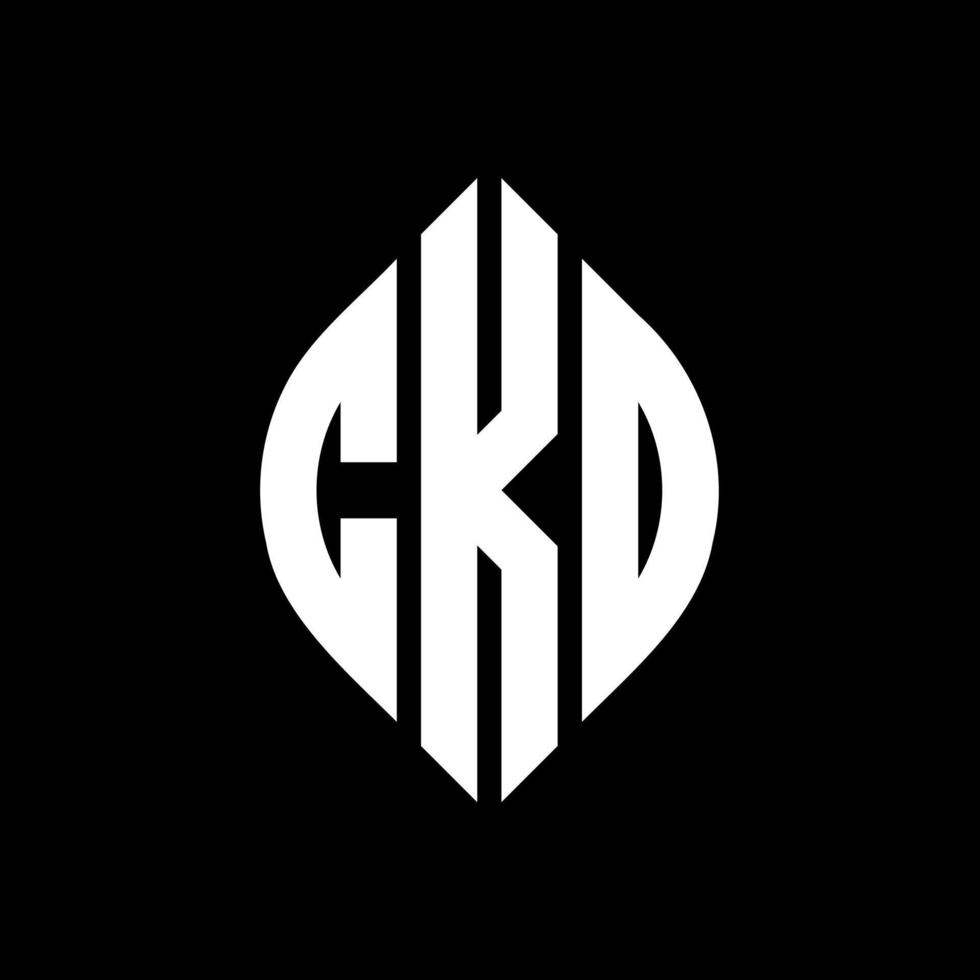 CKO circle letter logo design with circle and ellipse shape. CKO ellipse letters with typographic style. The three initials form a circle logo. CKO Circle Emblem Abstract Monogram Letter Mark Vector. vector