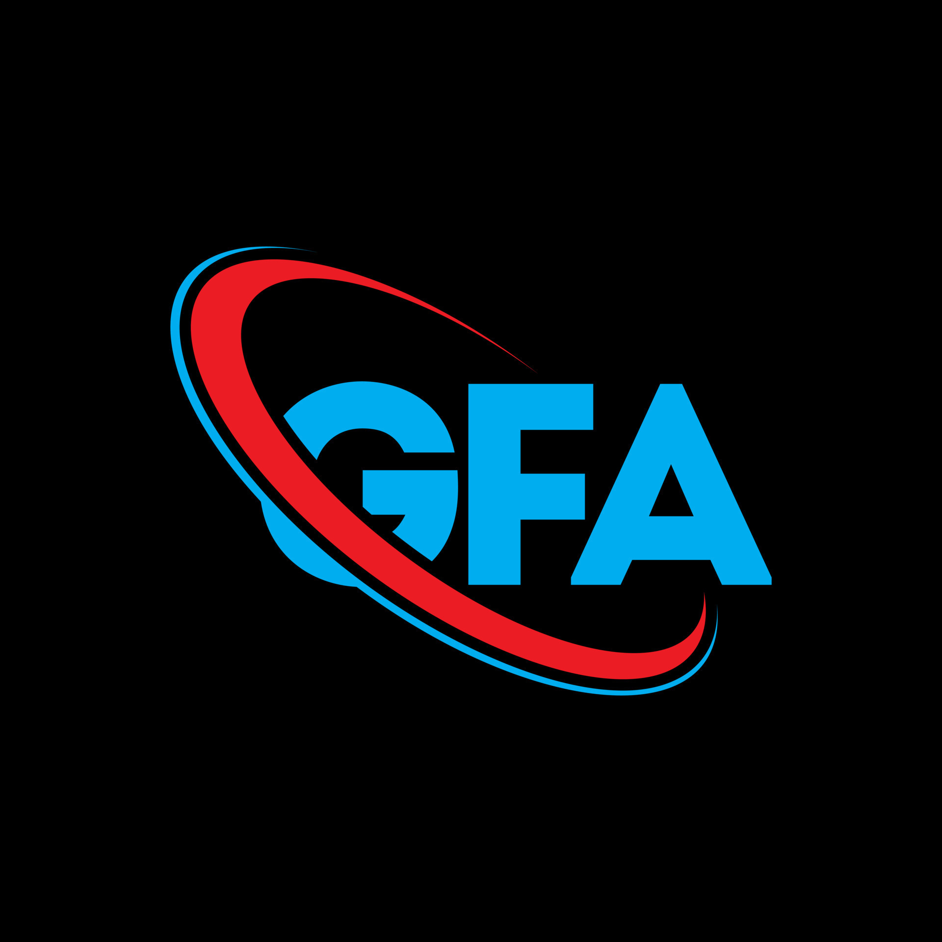 logotipo de gfa. carta gfa. diseño del logotipo de la letra gfa