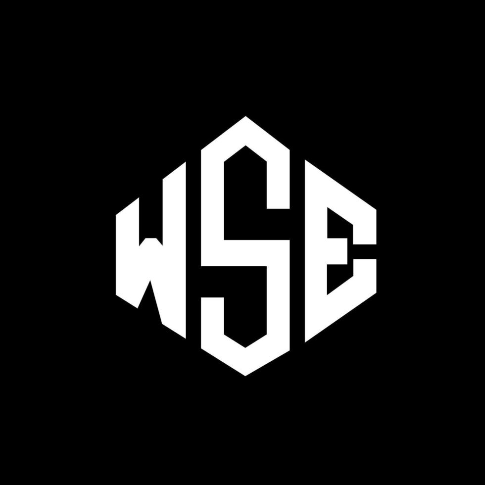 diseño de logotipo de letra wse con forma de polígono. wse diseño de logotipo en forma de polígono y cubo. wse hexágono vector logo plantilla colores blanco y negro. monograma wse, logotipo empresarial y inmobiliario.