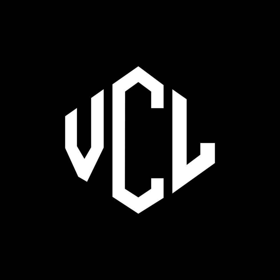 diseño de logotipo de letra vcl con forma de polígono. diseño de logotipo en forma de cubo y polígono vcl. plantilla de logotipo vectorial hexagonal vcl colores blanco y negro. monograma vcl, logotipo comercial e inmobiliario. vector