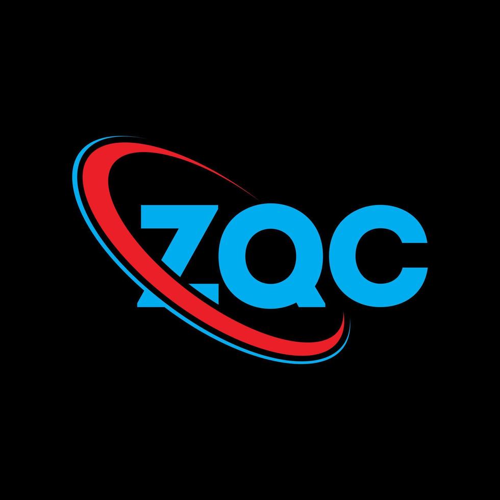 ZQC logo. ZQC letter. ZQC letter logo design. Initials ZQC logo linked with circle and uppercase monogram logo. ZQC typography for technology, business and real estate brand. vector