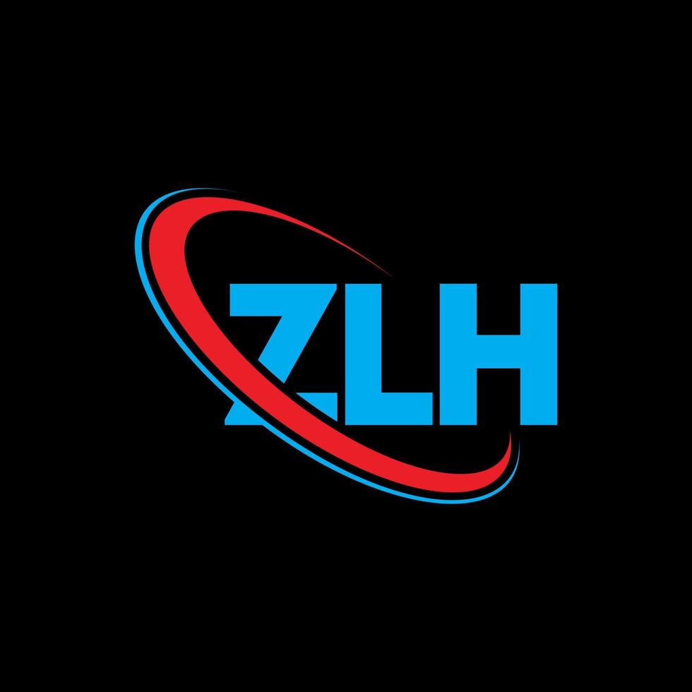 ZLH logo. ZLH letter. ZLH letter logo design. Initials ZLH logo linked with circle and uppercase monogram logo. ZLH typography for technology, business and real estate brand. vector