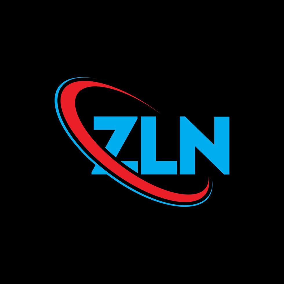 logotipo de ZLN. letra zln. diseño del logotipo de la letra zln. logotipo de iniciales zln vinculado con círculo y logotipo de monograma en mayúsculas. tipografía zln para tecnología, negocios y marca inmobiliaria. vector