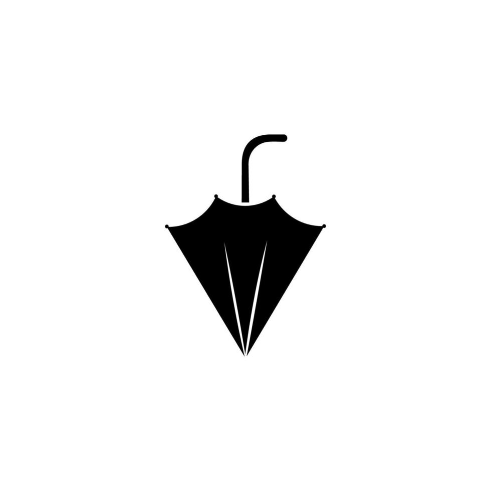 Umbrella symbol icon design isolated on white background. Rain protection symbol. ui icon vector. vector