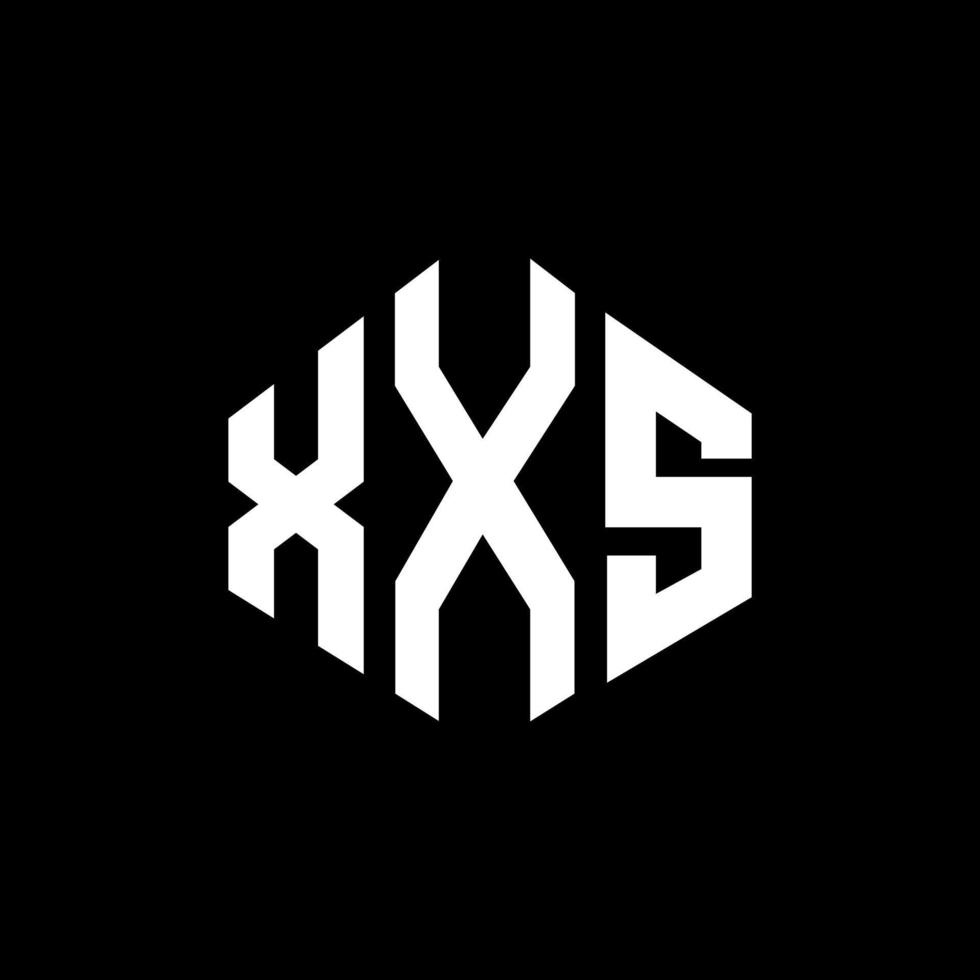 Diseño de logotipo de letra xxs con forma de polígono. Diseño de logotipo en forma de cubo y polígono xxs. xxs hexágono vector logo plantilla colores blanco y negro. Monograma xxs, logotipo empresarial y inmobiliario.