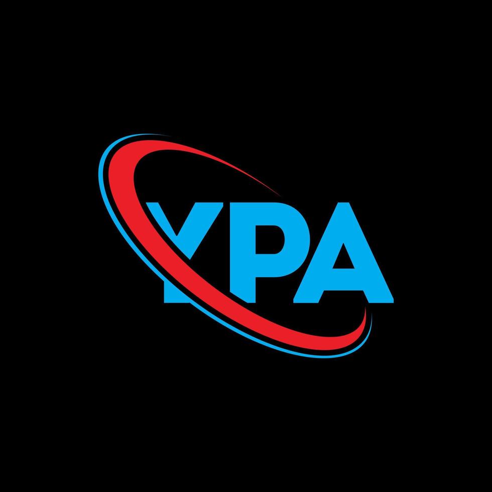 YPA logo. YPA letter. YPA letter logo design. Initials YPA logo linked
