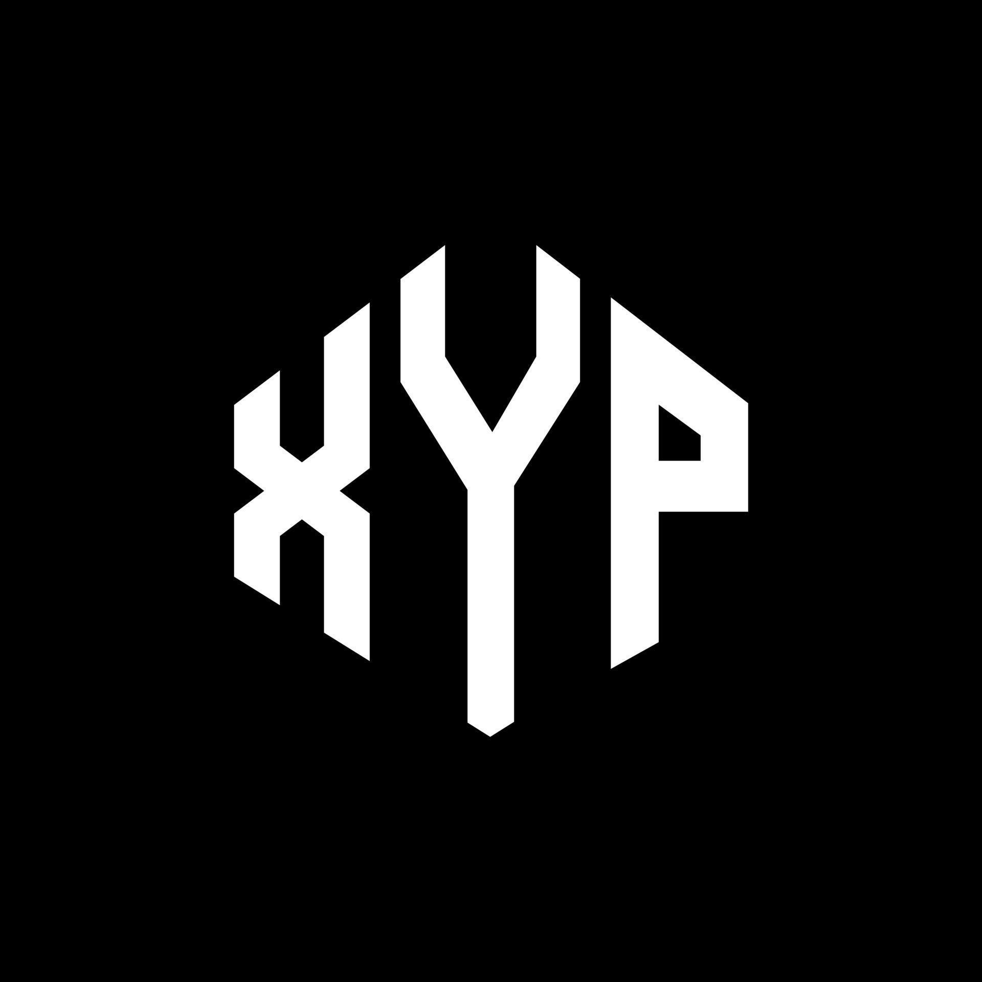 XYP letter logo design with polygon shape. XYP polygon and cube shape ...