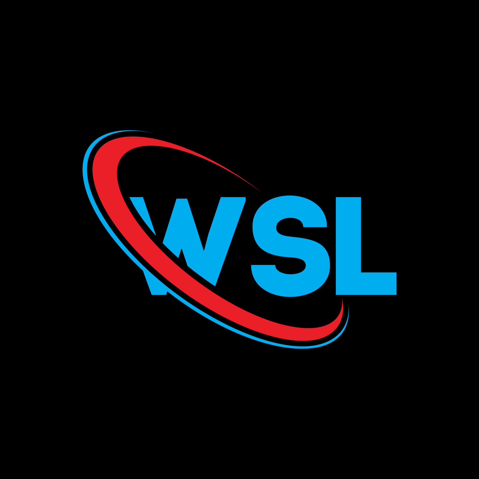WSL logo. WSL letter. WSL letter logo design. Initials WSL logo linked