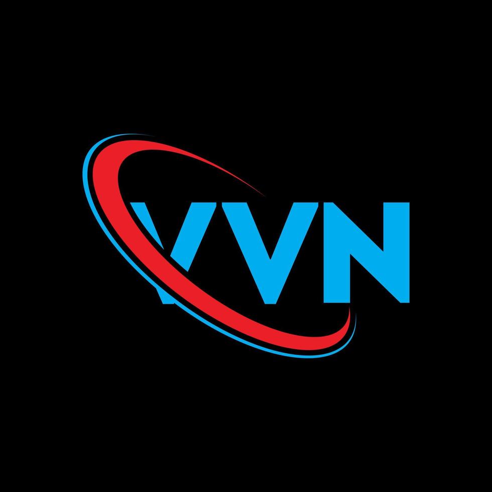 logotipo vvn. letra vn. diseño del logotipo de la letra vvn. logotipo de iniciales vvn vinculado con círculo y logotipo de monograma en mayúsculas. tipografía vvn para tecnología, negocios y marca inmobiliaria. vector