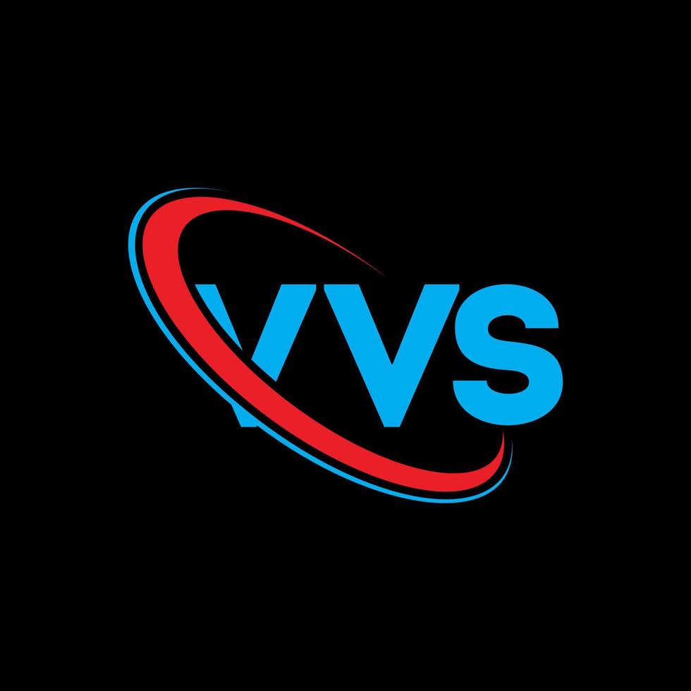 logotipo vvs. letra vs. diseño del logotipo de la letra vvs. logotipo de iniciales vvs vinculado con círculo y logotipo de monograma en mayúsculas. tipografía vvs para tecnología, negocios y marca inmobiliaria. vector