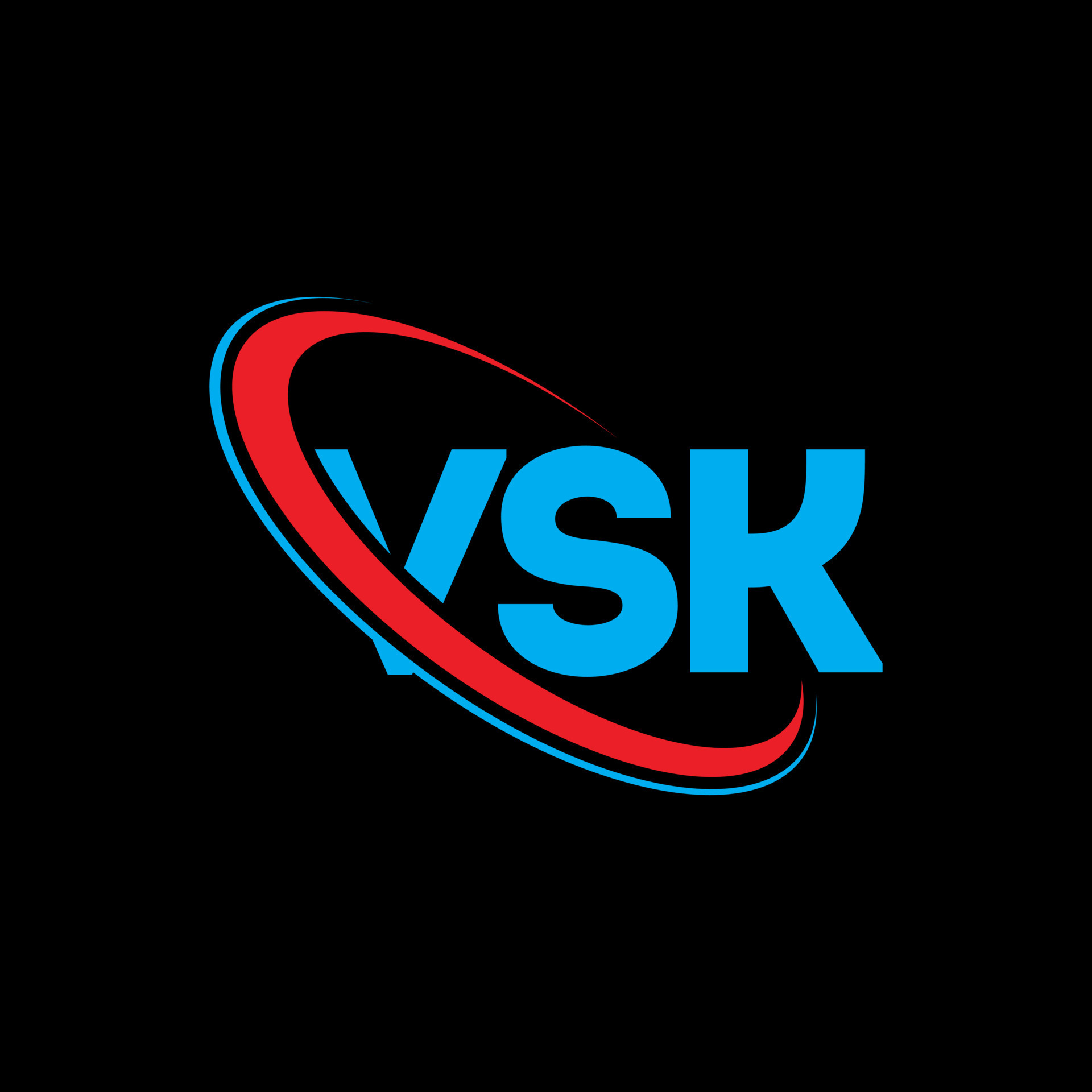 VSK logo. VSK letter. VSK letter logo design. Initials VSK logo linked ...
