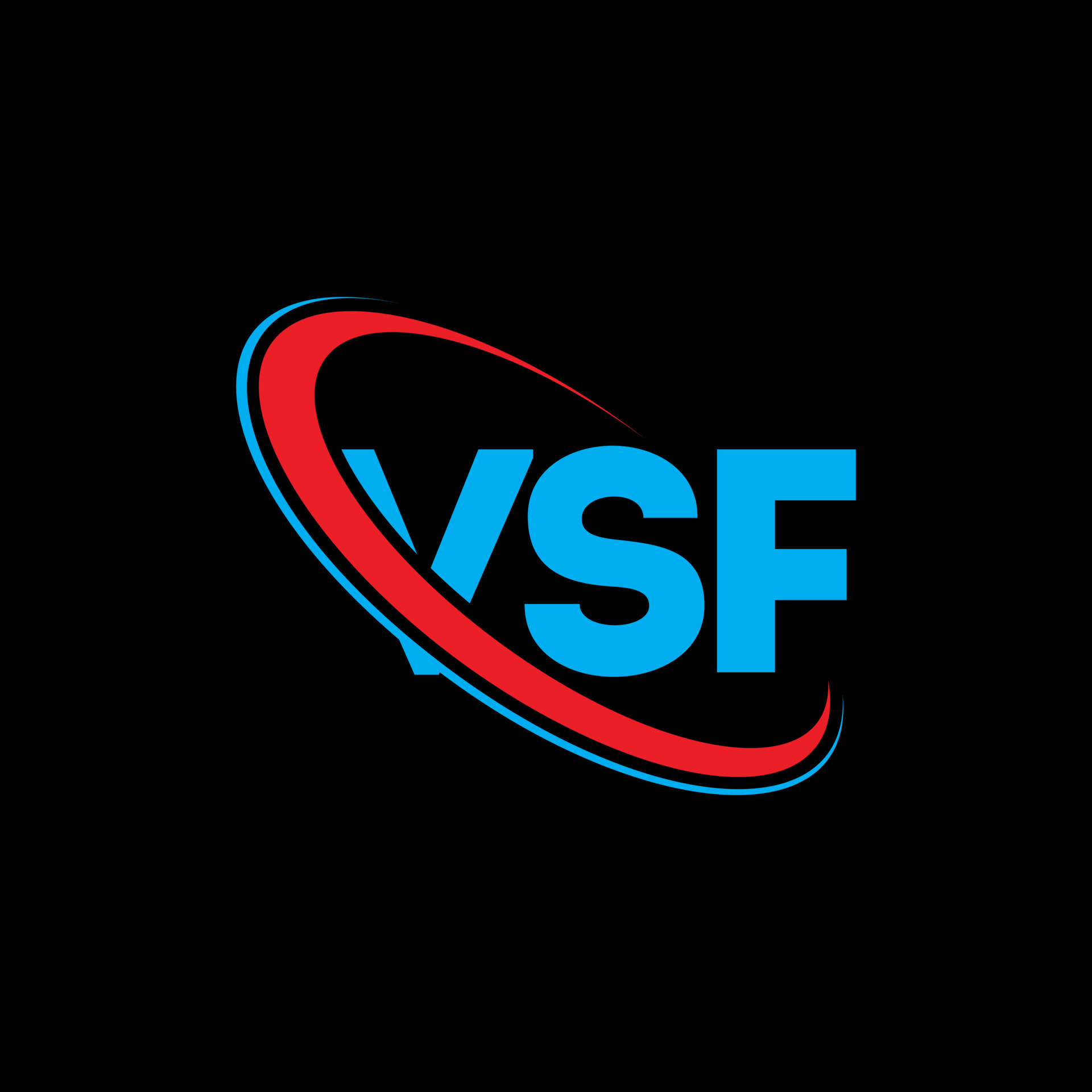 logotipo de VSF carta vs diseño del logotipo de la letra vsf