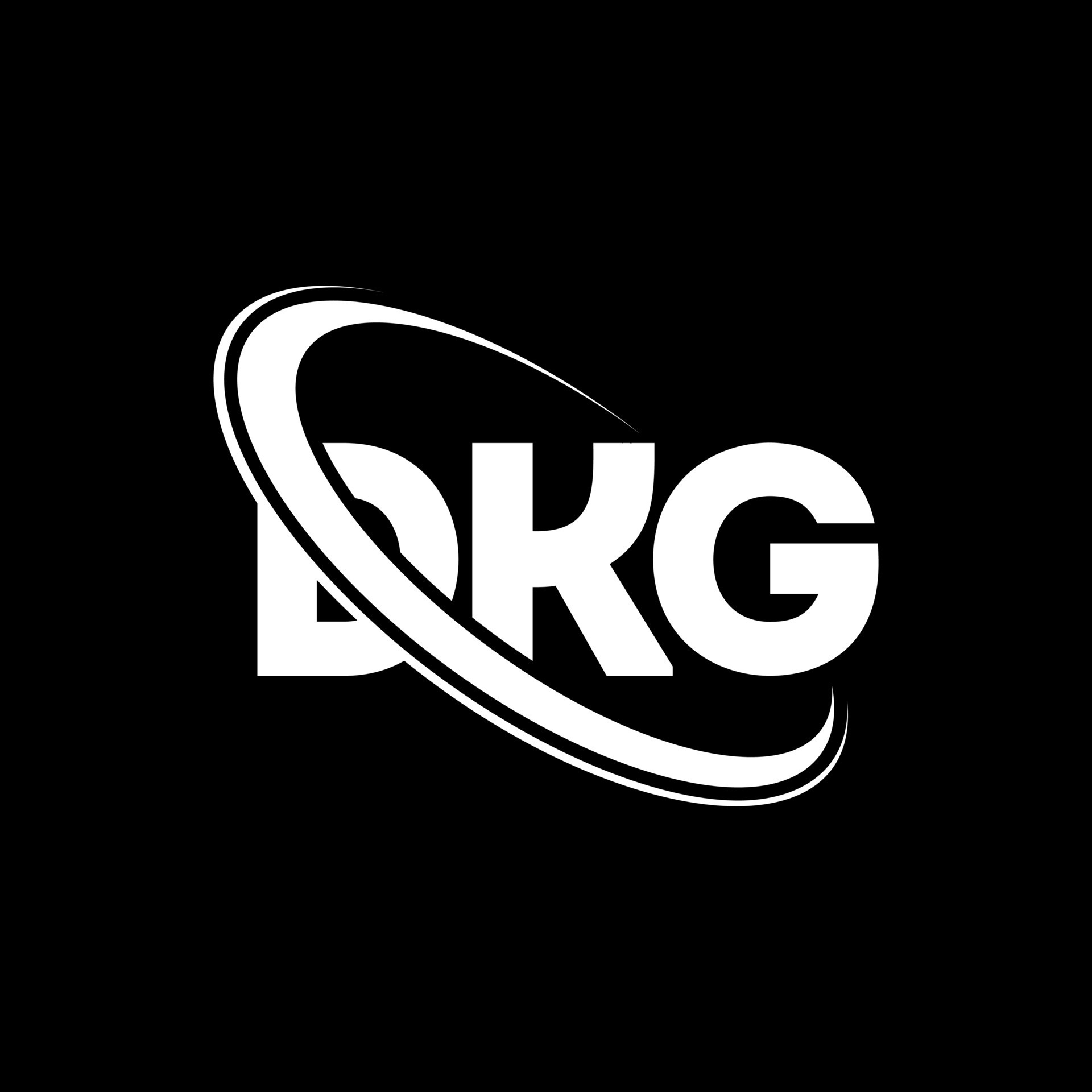 logotipo de dkg. carta dkg. diseño del logotipo de la letra dkg