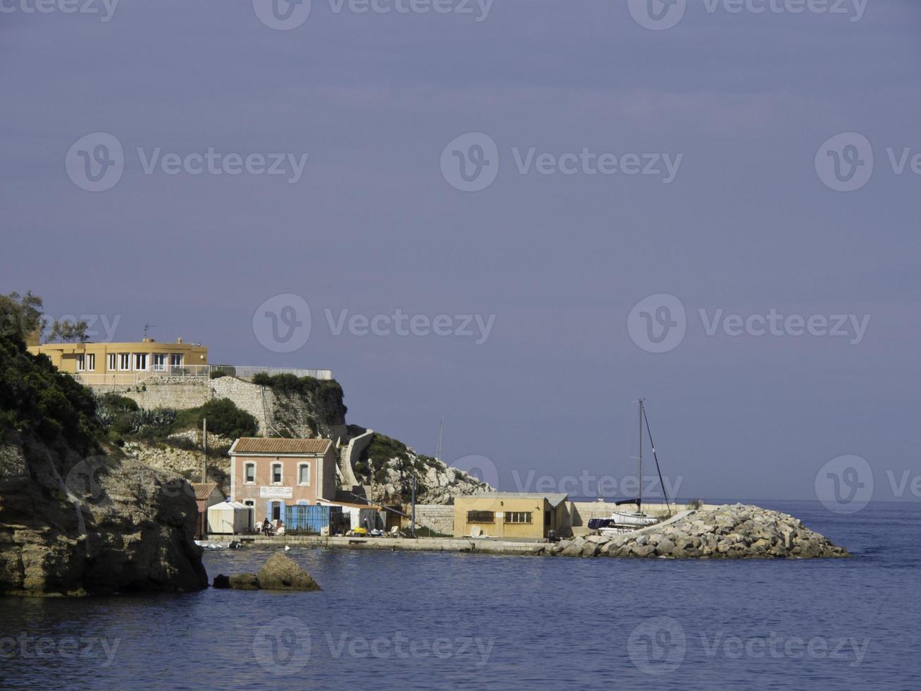 marseille at the mediterranean sea photo