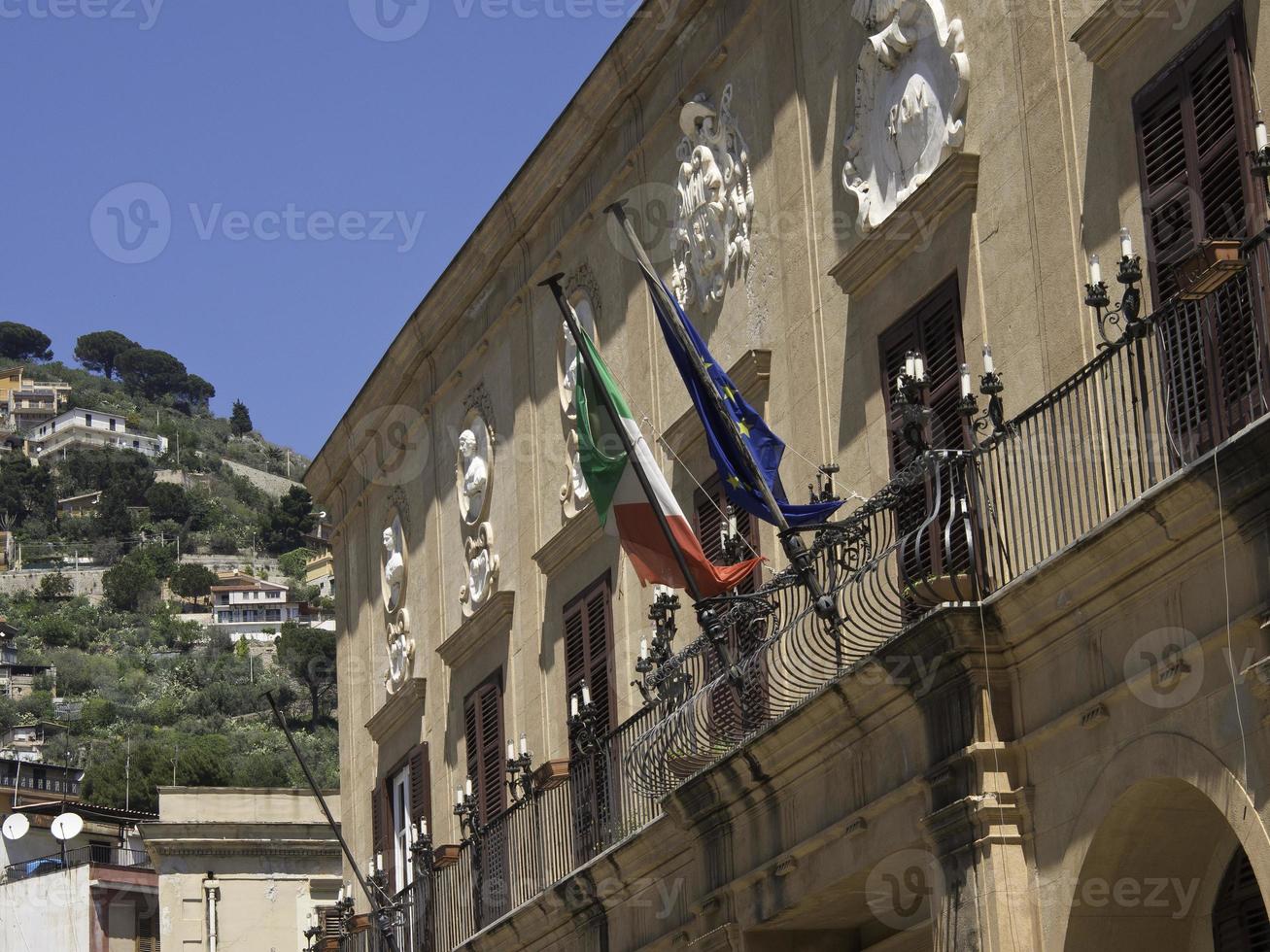 sicilia island with the city of Palermo photo