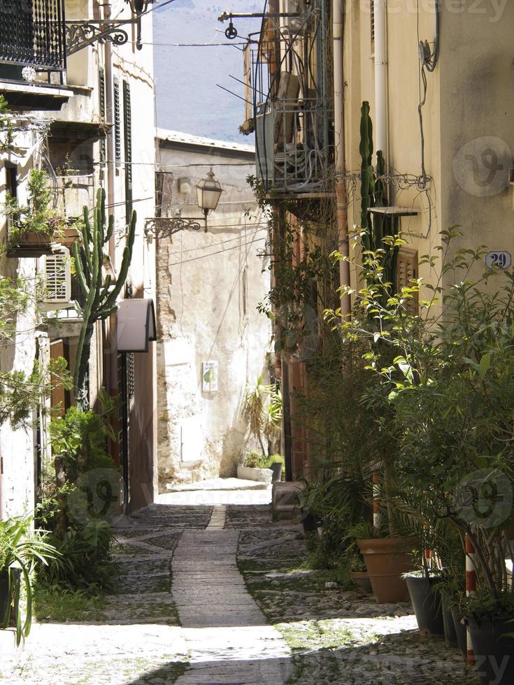 Palermo on sicilia island photo