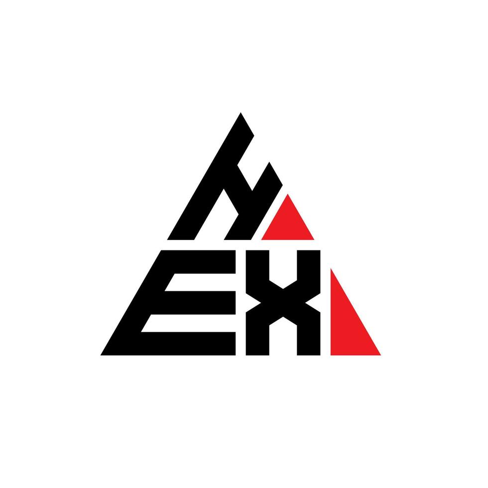 diseño de logotipo de letra de triángulo hexagonal con forma de triángulo. monograma de diseño de logotipo de triángulo hexagonal. plantilla de logotipo de vector de triángulo hexagonal con color rojo. logotipo triangular hexagonal logotipo simple, elegante y lujoso.
