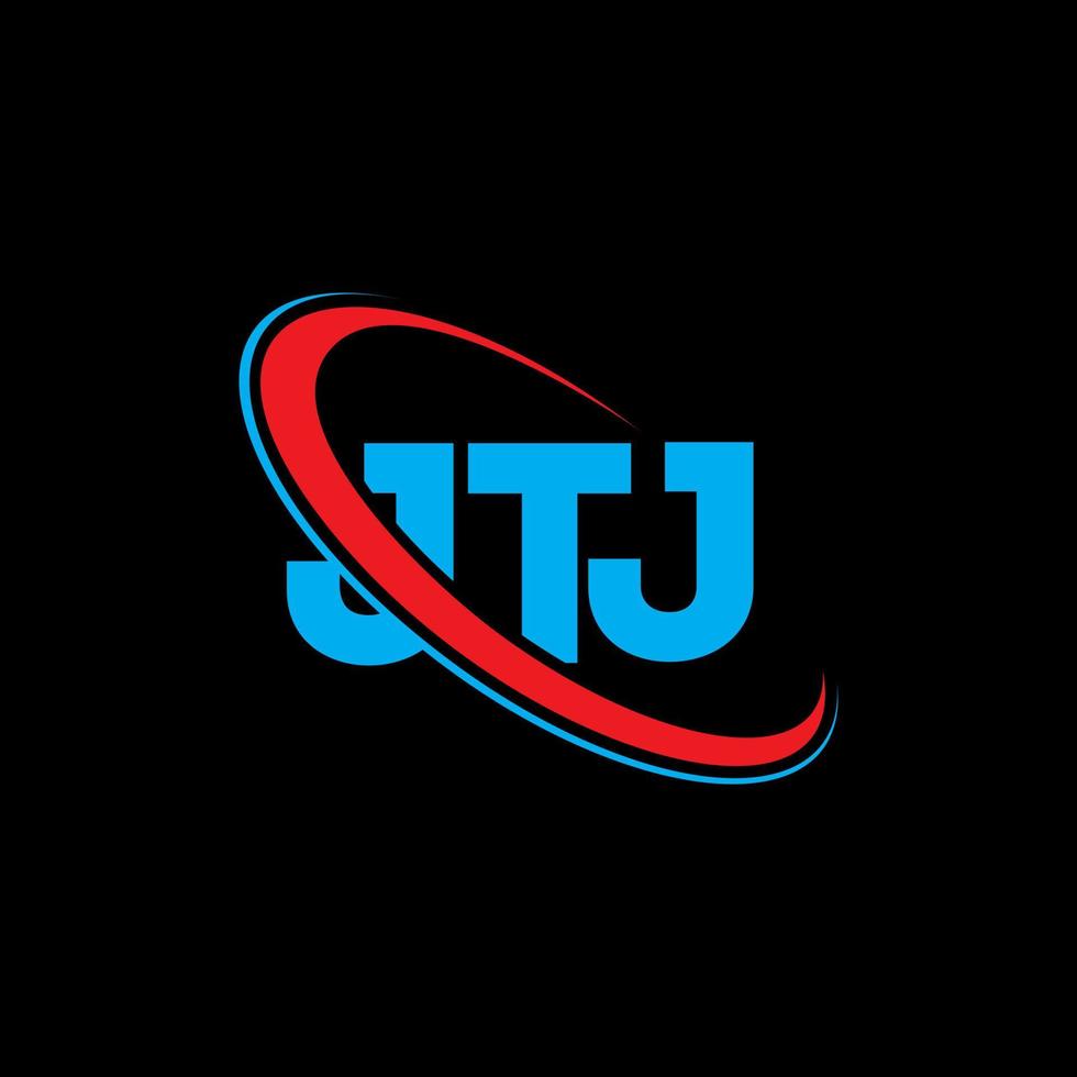 JTJ logo. JTJ letter. JTJ letter logo design. Initials JTJ logo linked with circle and uppercase monogram logo. JTJ typography for technology, business and real estate brand. vector