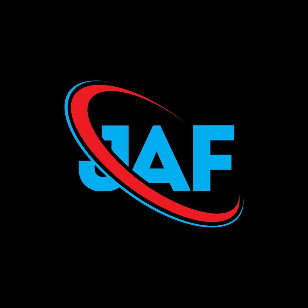 logotipo de JAF. letra JAF. diseño del logotipo de la letra jaf