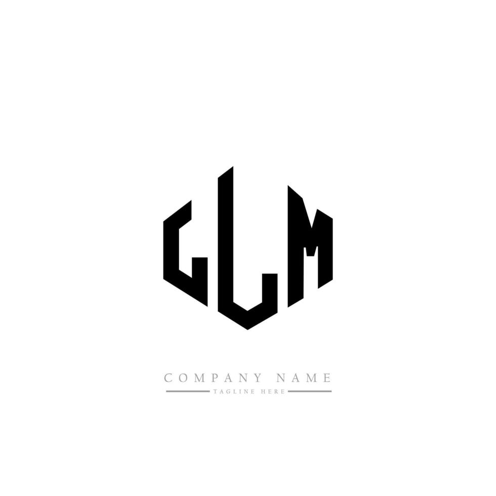 LLM letter logo design with polygon shape. LLM polygon and cube shape logo design. LLM hexagon vector logo template white and black colors. LLM monogram, business and real estate logo.