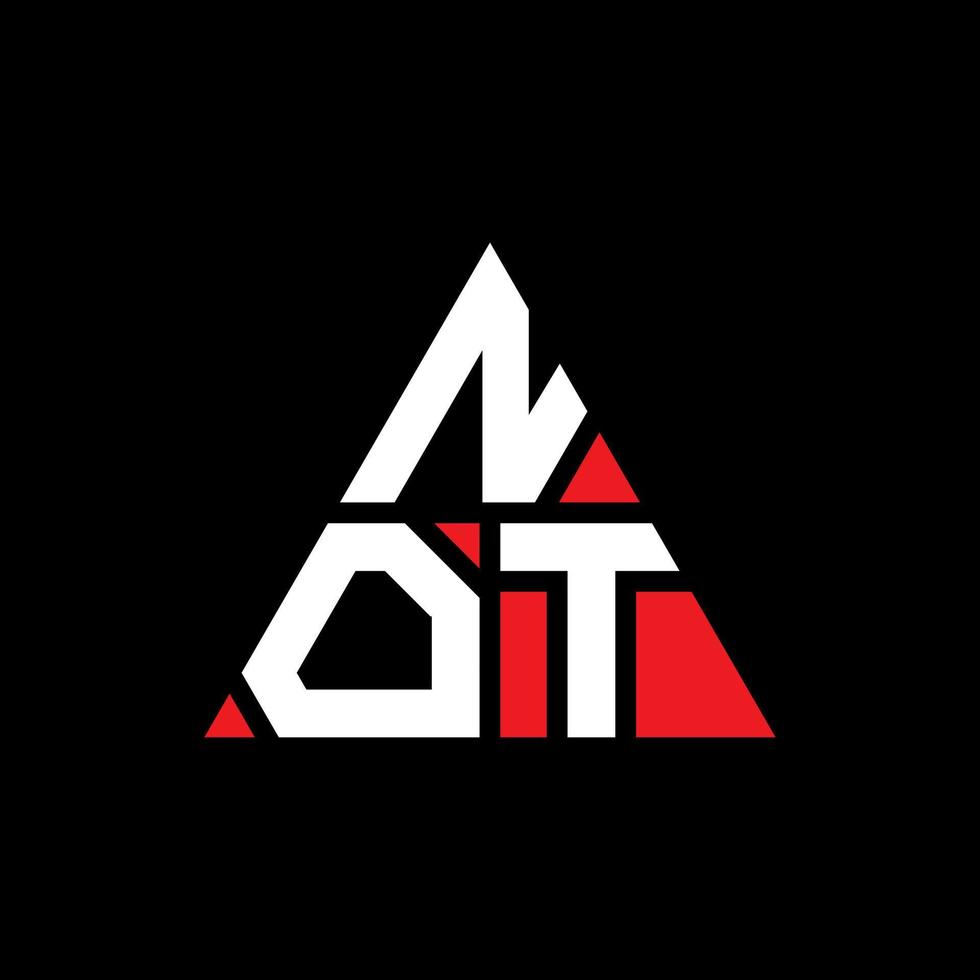 no diseño de logotipo de letra triangular con forma de triángulo. monograma de diseño de logotipo no triangular. no es una plantilla de logotipo vectorial triangular con color rojo. logotipo no triangular logotipo simple, elegante y lujoso. vector