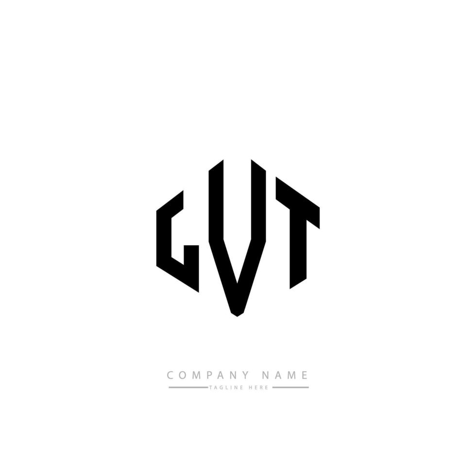 LVT letter logo design with polygon shape. LVT polygon and cube shape logo design. LVT hexagon vector logo template white and black colors. LVT monogram, business and real estate logo.