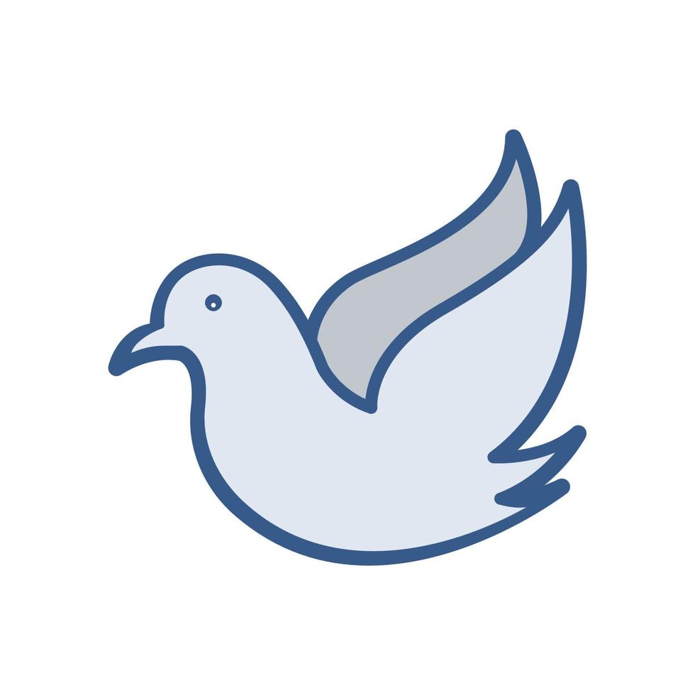 Pigeons icon. Icon related to wedding. Lineal color icon style. Simple design editable vector